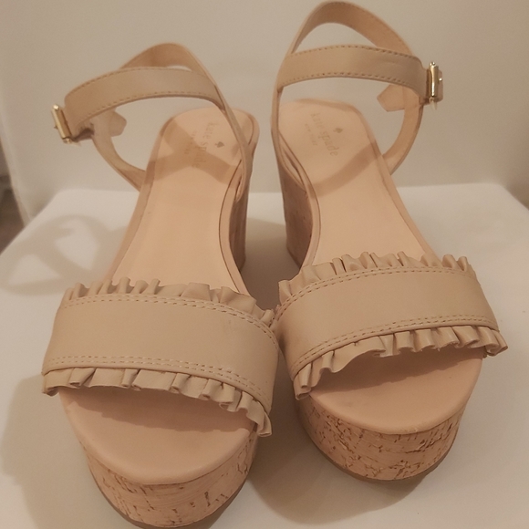 Kate Spade Ruffle Platform Wedges - Picture 2 of 4